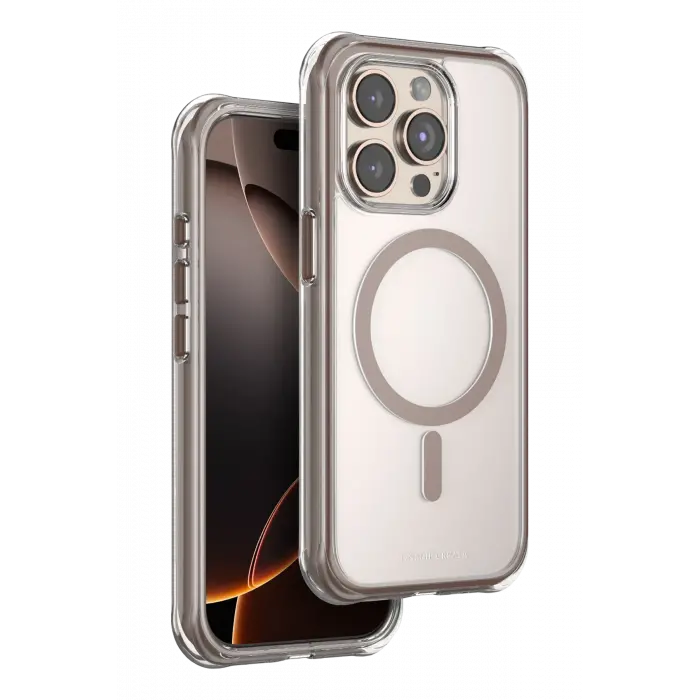 Onegif Apple İphone 15 Pro Max Hulk Magsafe Kapak - Çöl Titanyum