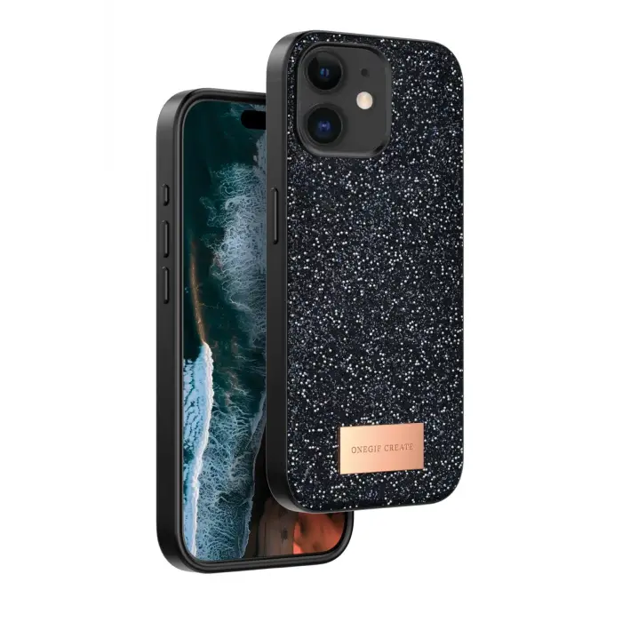 Onegif İphone 11 Bright Simli Kapak - Siyah