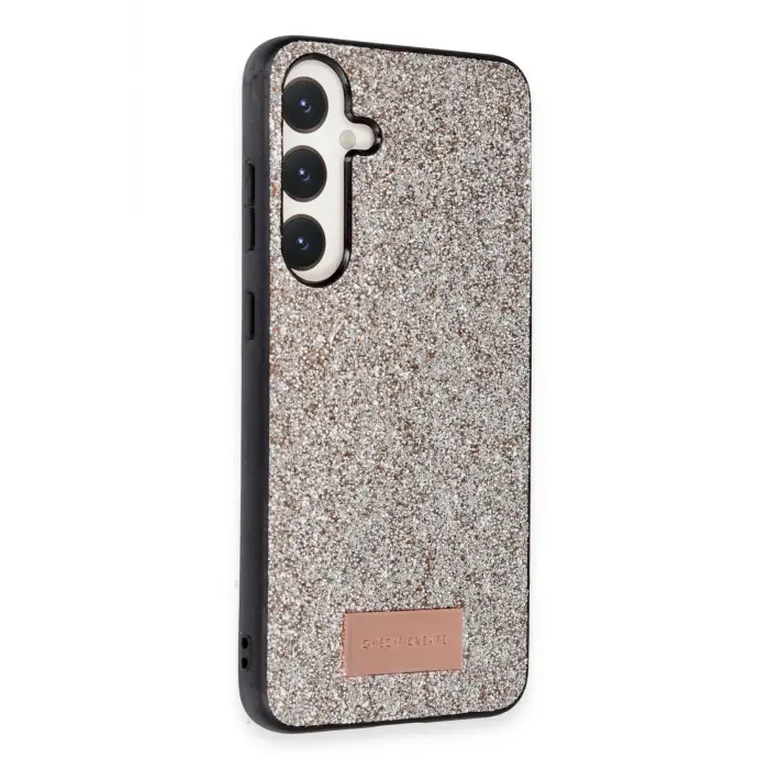 Onegif Samsung Galaxy A05s Bright Simli Kapak - Gold