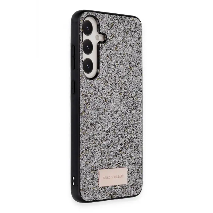 Onegif Samsung Galaxy A05s Bright Simli Kapak - Gümüş