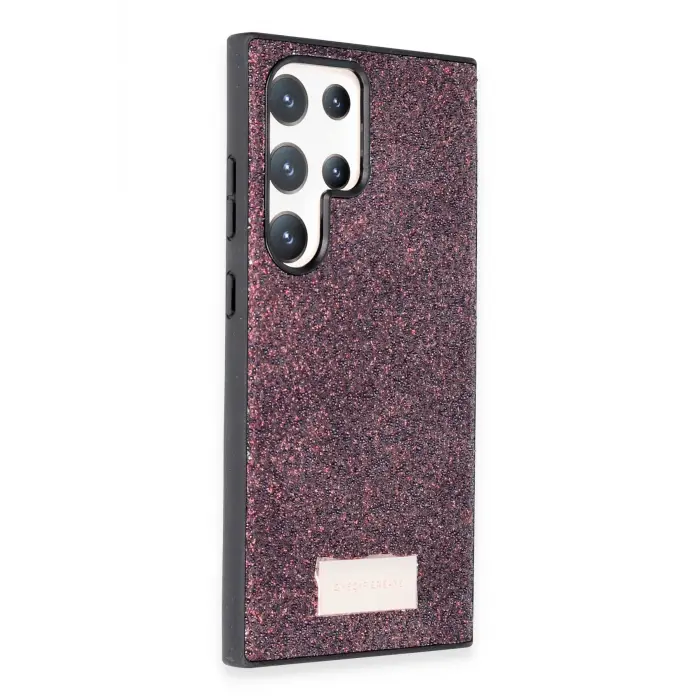 Onegif Samsung Galaxy S23 Ultra Bright Simli Kapak - Derin Mor