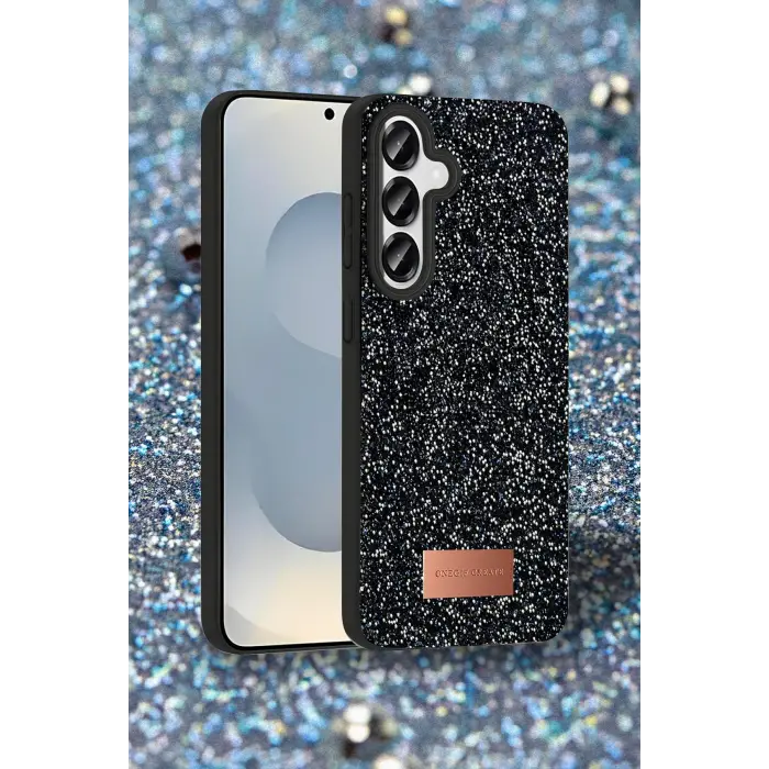 Onegif Samsung Galaxy S25 Plus Bright Simli Kapak - Derin Mor