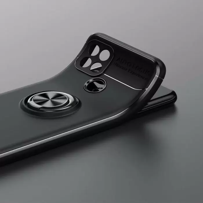 Oppo A15 Kılıf Lopard Kamera Korumalı Yüzüklü Standlı Koruyucu Orjinal Kalite Ravel