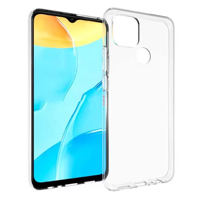 Oppo A15S Kılıf Lopard Kamera Korumalı Renksiz Şeffaf Esnek Silikon Kapak Süper