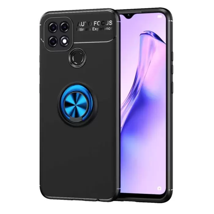 Oppo A15S Kılıf Lopard Kamera Korumalı Yüzüklü Standlı Koruyucu Orjinal Kalite Ravel