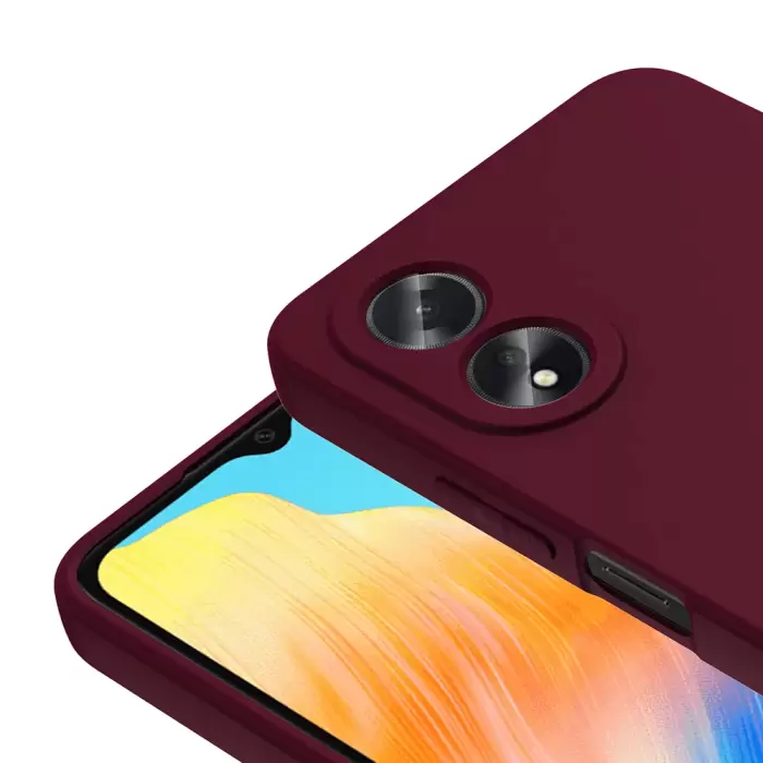 Oppo A38 Kılıf Lopard Içi Kadife Lansman Yumuşak Mara Silikon Kapak