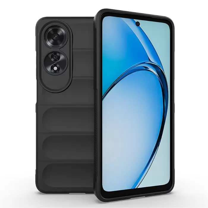 Oppo A60 Kılıf Esnek Tpu Oyuklu Arka Yüzey Tasarımlı Lopard Etnik Silikon Kapak