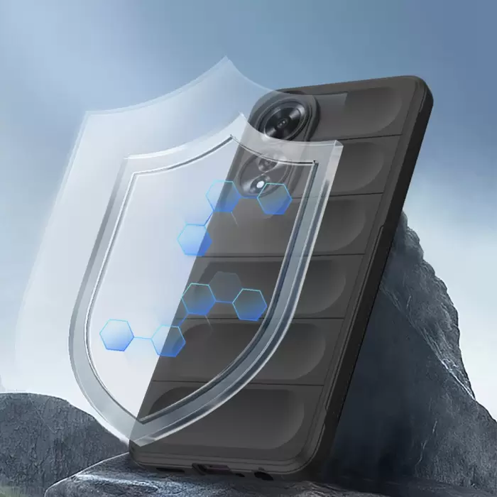 Oppo A60 Kılıf Esnek Tpu Oyuklu Arka Yüzey Tasarımlı Lopard Etnik Silikon Kapak