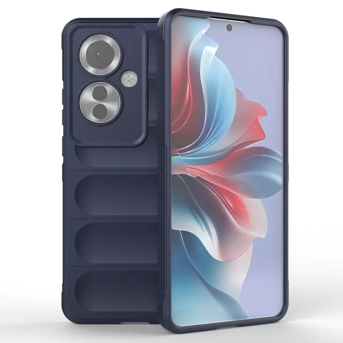 Oppo Reno 11f 5g Kılıf Esnek Tpu Oyuklu Arka Yüzey Tasarımlı Lopard Etnik Silikon Kapak