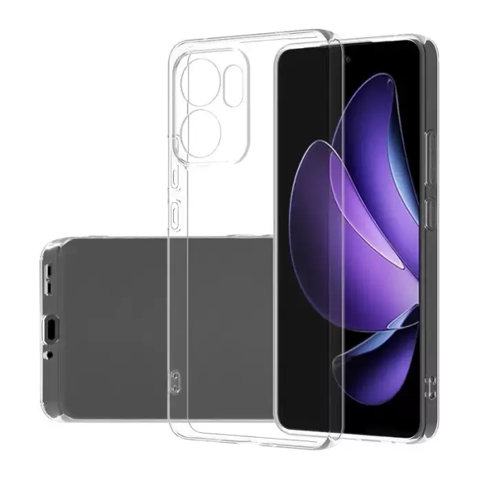 Oppo Reno 13f 5g Kılıf Lopard Kamera Korumalı Renksiz Şeffaf Esnek Silikon Kapak Süper