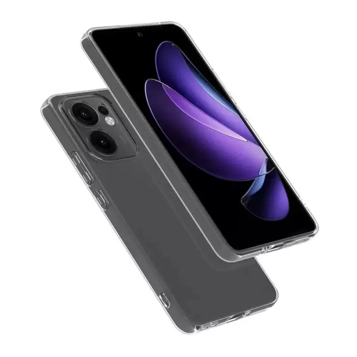 Oppo Reno 13f 5g Kılıf Lopard Kamera Korumalı Renksiz Şeffaf Esnek Silikon Kapak Süper