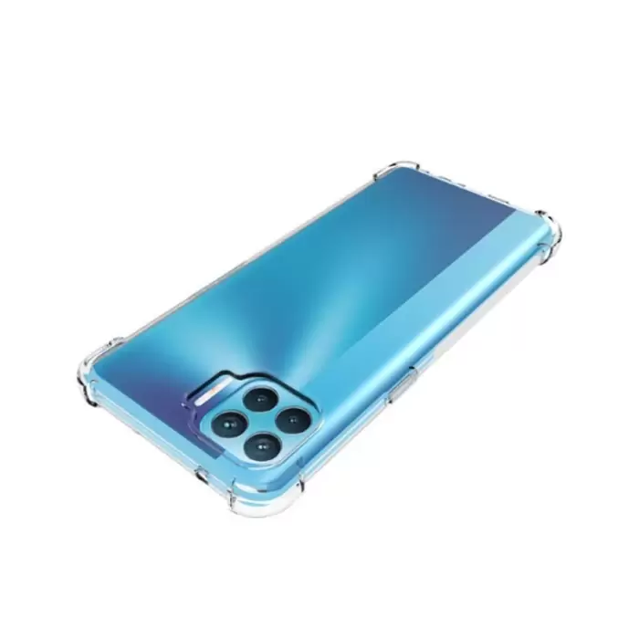 Oppo Reno 4 Lite Kılıf Lopard Nitro Antishock Köşe Koruma Darbe Emici Şeffaf Orjinal Doku Silikon