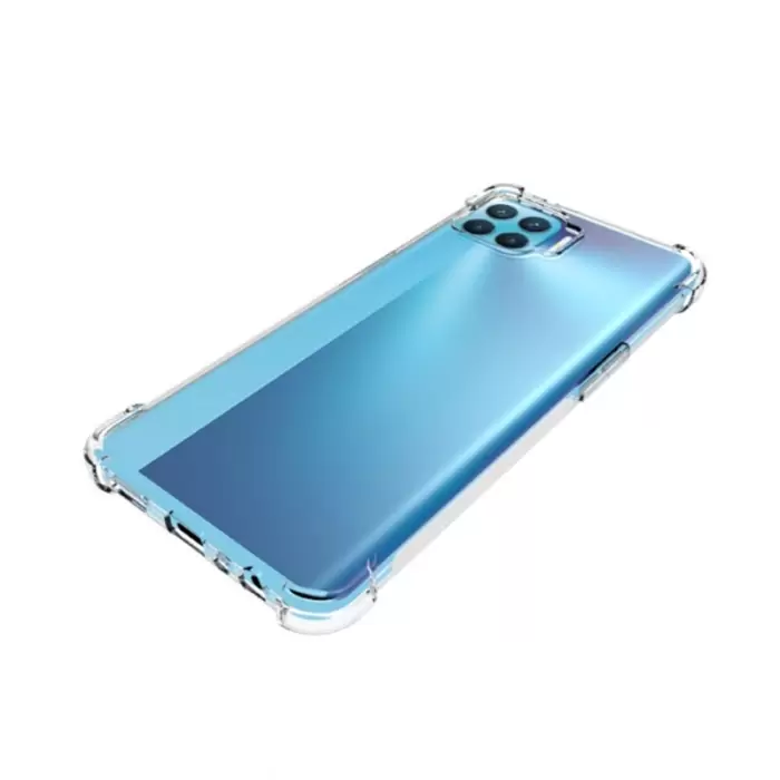 Oppo Reno 4 Lite Kılıf Lopard Nitro Antishock Köşe Koruma Darbe Emici Şeffaf Orjinal Doku Silikon