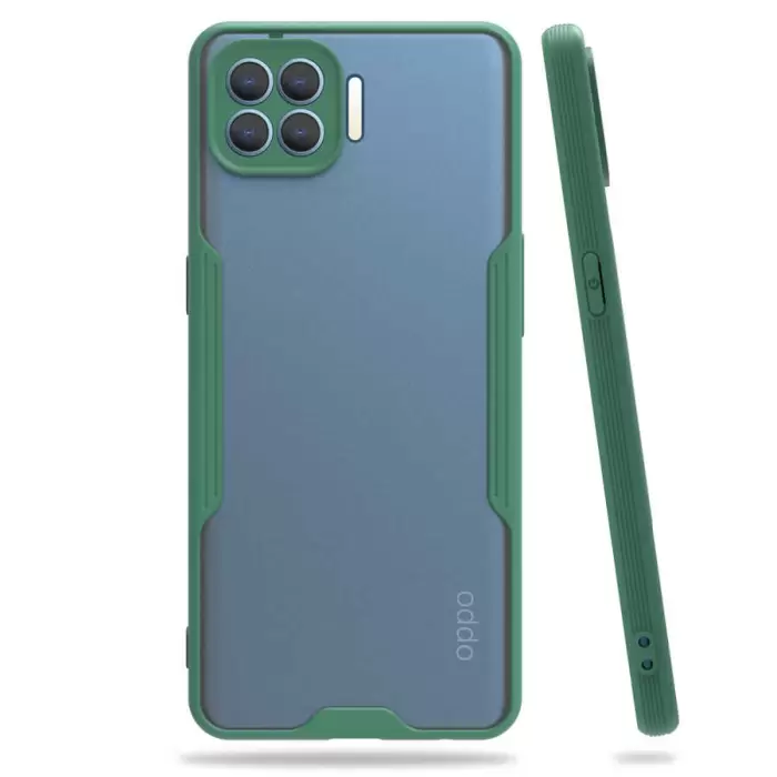 Oppo Reno 4 Lite Kılıf Parfe Silikon Kapak Kamera Korumalı Kılıf Ultra Ince Buzlu Mat Renkli