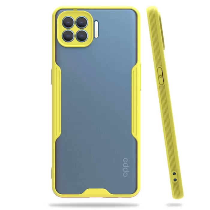 Oppo Reno 4 Lite Kılıf Parfe Silikon Kapak Kamera Korumalı Kılıf Ultra Ince Buzlu Mat Renkli