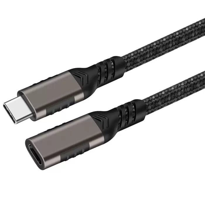 Qgeem Extension Usb3.2 Type-c Pd Uzatma Kablosu 100w 20gbps 4k@60hz 1 Metre