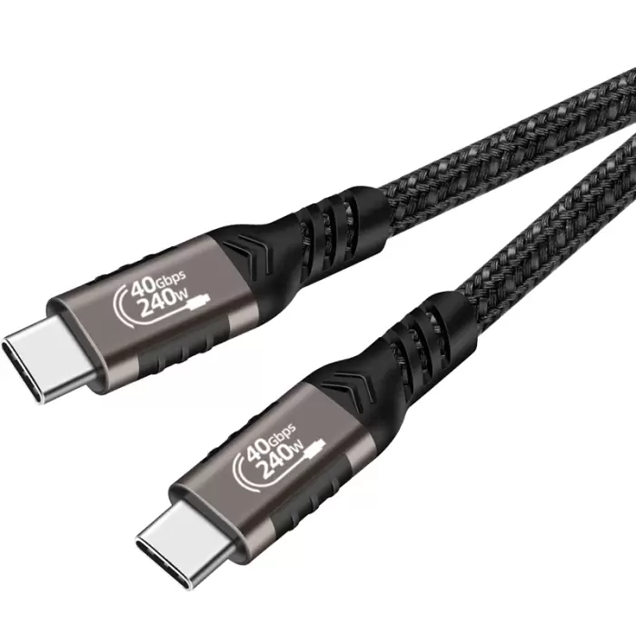 Qgeem Qg01 Type-c To Type-c Usb4 Pd Data Kablosu 240w 40gbps 8k@60hz 0.2 Metre