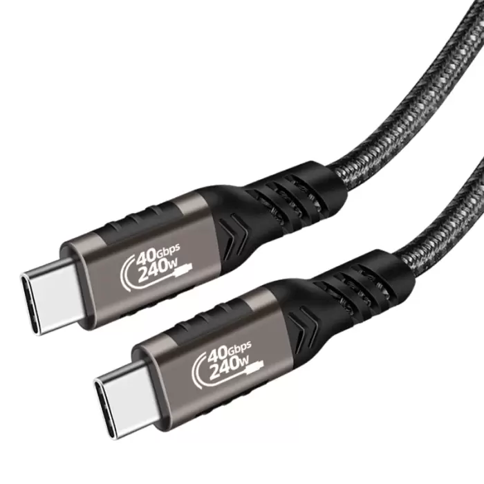 Qgeem Qg01 Type-c To Type-c Usb4 Pd Data Kablosu 240w 40gbps 8k@60hz 0.2 Metre