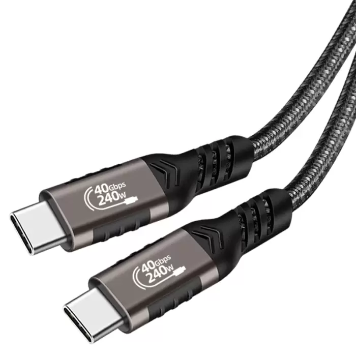 Qgeem Qg01 Type-c To Type-c Usb4 Pd Data Kablosu 240w 40gbps 8k@60hz 1.5 Metre