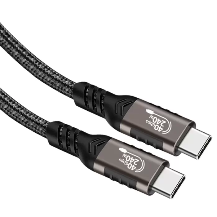 Qgeem Qg01 Type-c To Type-c Usb4 Pd Data Kablosu 240w 40gbps 8k@60hz 1.5 Metre