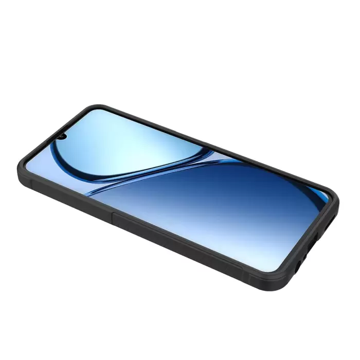 Realme C61 Kılıf Esnek Tpu Oyuklu Arka Yüzey Tasarımlı Lopard Etnik Silikon Kapak