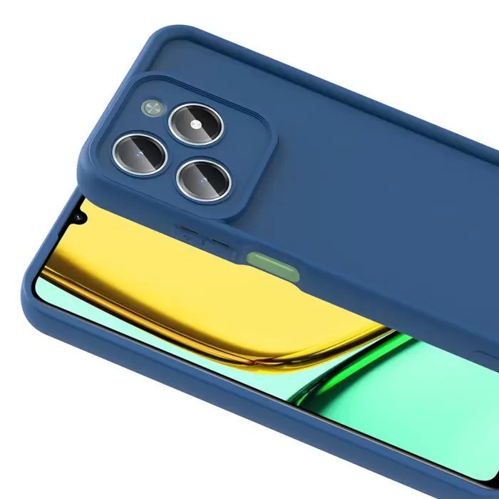 Realme C61 Kılıf Kamera Korumalı Lopard Ananas Kapak