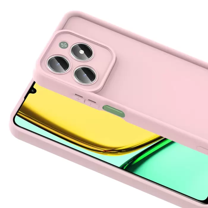 Realme C61 Kılıf Kamera Korumalı Lopard Ananas Kapak