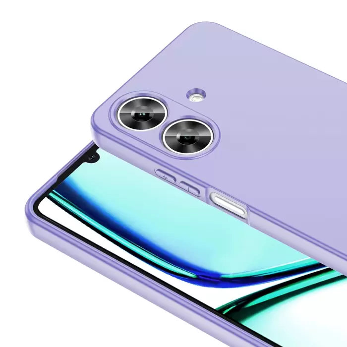 Realme Note 60 Kılıf Lopard Içi Kadife Lansman Yumuşak Mara Silikon Kapak