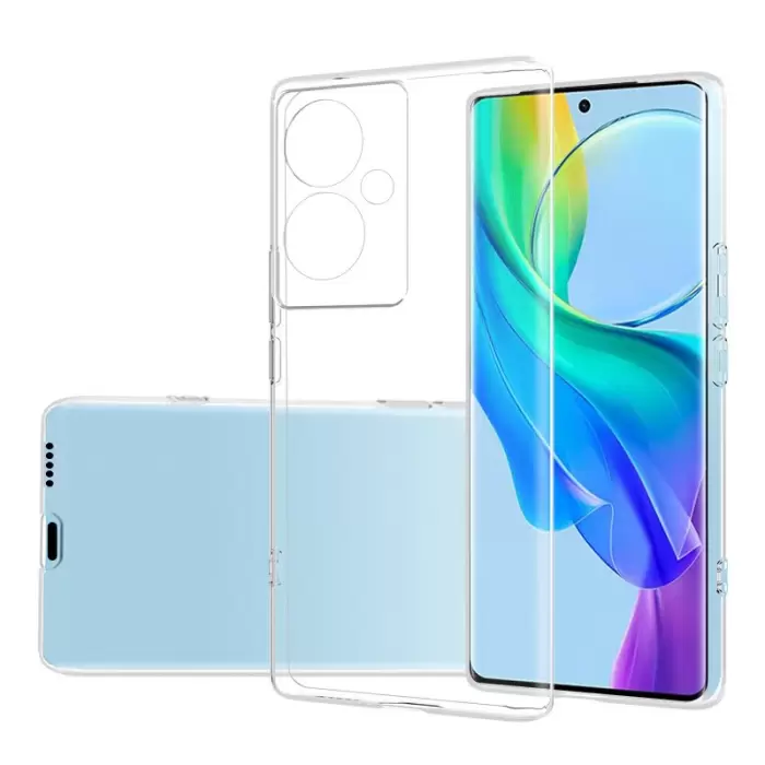 Realme Note 60 Kılıf Lopard Kamera Korumalı Renksiz Şeffaf Esnek Silikon Kapak Süper