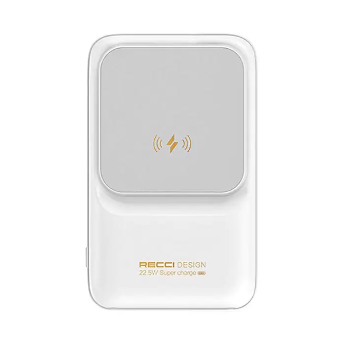 Recci Rpb-w10 Polaris Series Çift Kablolu Led Dijital Göstergeli Wireless Powerbank 15w 10000mah