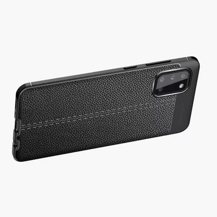 Samsung Galaxy A02S Kılıf Lopard Kamera Korumalı Deri Orjinal Görünümlü Kapak Niss