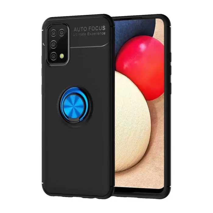 Samsung Galaxy A02S Kılıf Lopard Kamera Korumalı Yüzüklü Standlı Koruyucu Orjinal Kalite Ravel
