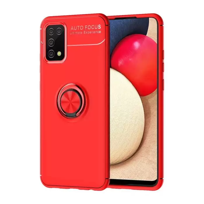 Samsung Galaxy A02S Kılıf Lopard Kamera Korumalı Yüzüklü Standlı Koruyucu Orjinal Kalite Ravel