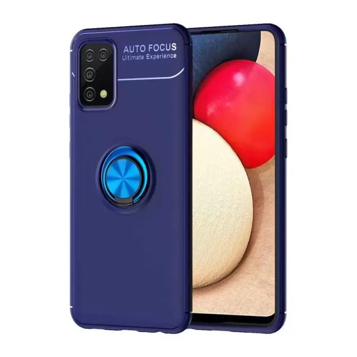 Samsung Galaxy A02S Kılıf Lopard Kamera Korumalı Yüzüklü Standlı Koruyucu Orjinal Kalite Ravel