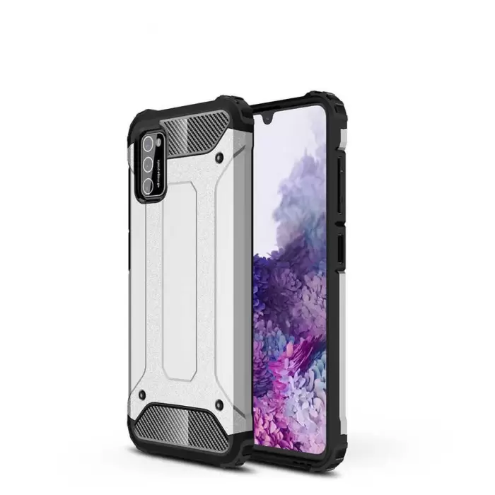 Samsung Galaxy A02S Kılıf Lopard Orijinal Katman Köşe Koruma Crash Silikon Tank Kapak