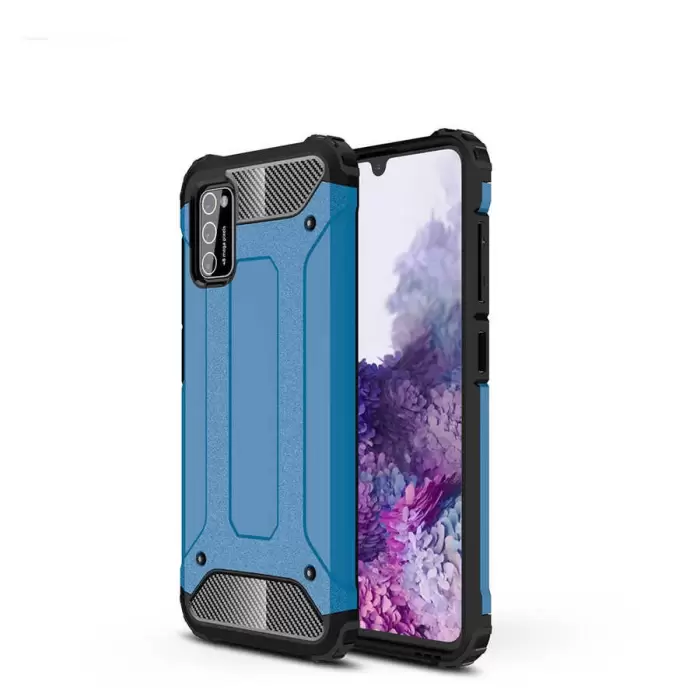 Samsung Galaxy A02S Kılıf Lopard Orijinal Katman Köşe Koruma Crash Silikon Tank Kapak