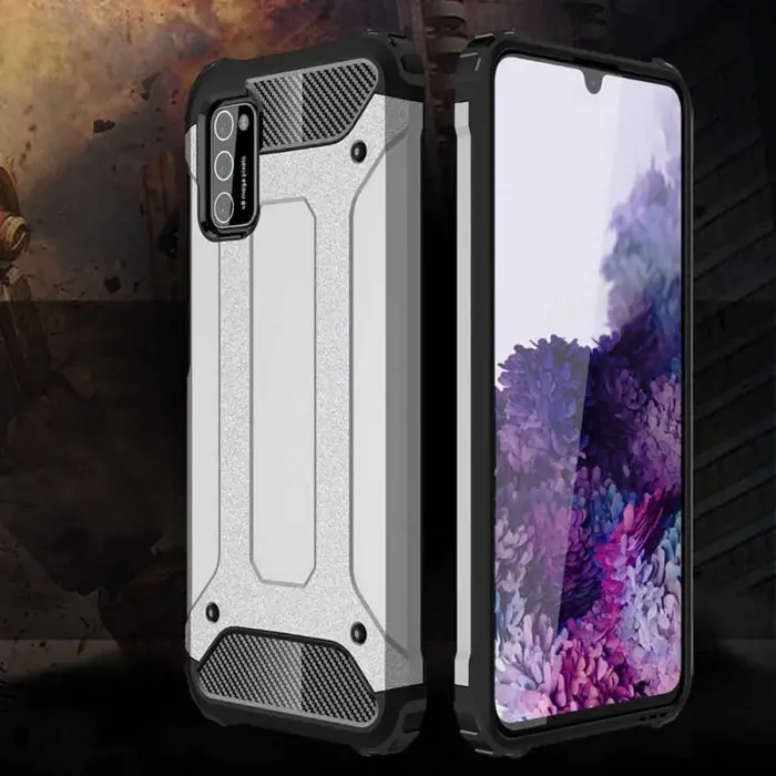 Samsung Galaxy A02S Kılıf Lopard Orijinal Katman Köşe Koruma Crash Silikon Tank Kapak