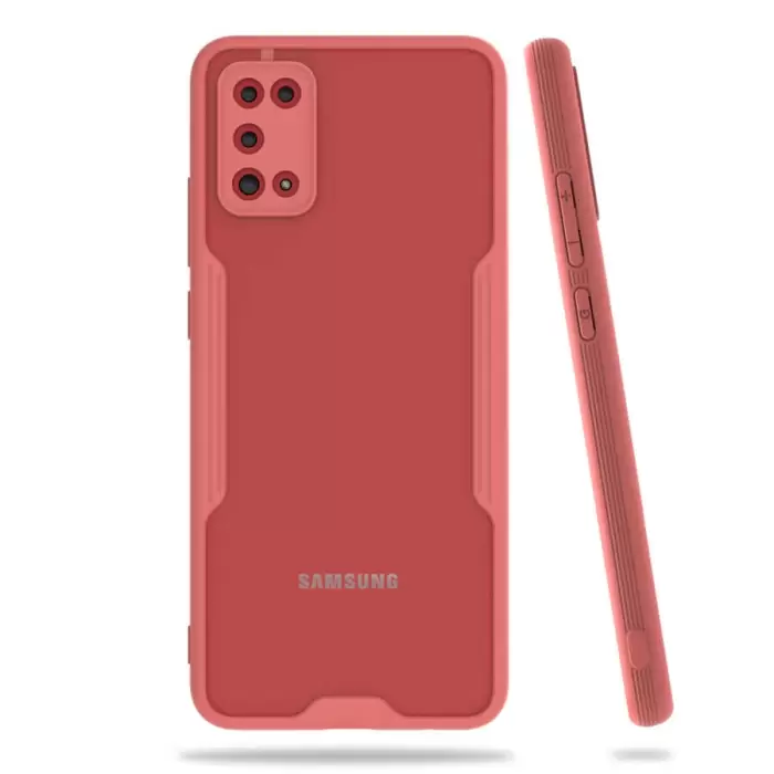 Samsung Galaxy A02S Kılıf Parfe Silikon Kapak Kamera Korumalı Kılıf Ultra Ince Buzlu Mat Renkli