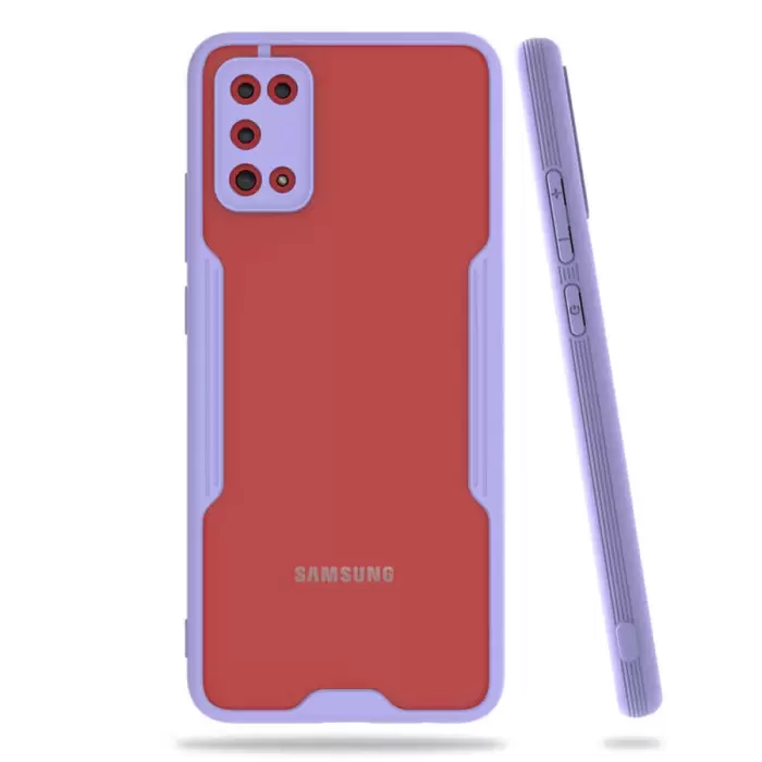 Samsung Galaxy A02S Kılıf Parfe Silikon Kapak Kamera Korumalı Kılıf Ultra Ince Buzlu Mat Renkli