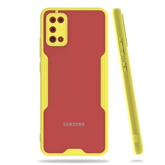 Samsung Galaxy A02S Kılıf Parfe Silikon Kapak Kamera Korumalı Kılıf Ultra Ince Buzlu Mat Renkli