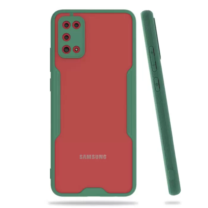 Samsung Galaxy A02S Kılıf Parfe Silikon Kapak Kamera Korumalı Kılıf Ultra Ince Buzlu Mat Renkli