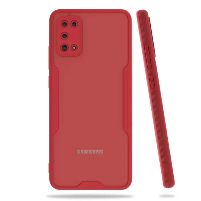 Samsung Galaxy A02S Kılıf Parfe Silikon Kapak Kamera Korumalı Kılıf Ultra Ince Buzlu Mat Renkli