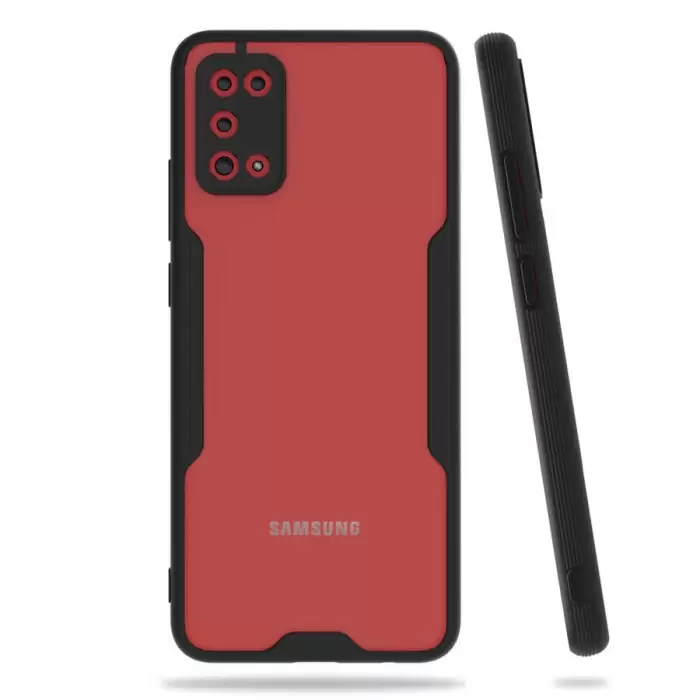Samsung Galaxy A02S Kılıf Parfe Silikon Kapak Kamera Korumalı Kılıf Ultra Ince Buzlu Mat Renkli