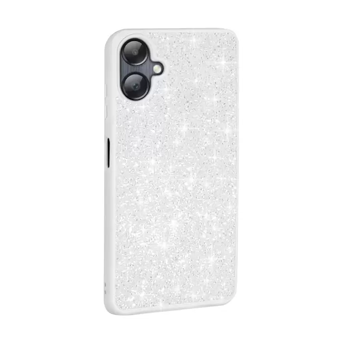 Samsung Galaxy A06 Kılıf Parlak Taşlı Tasarım Lopard Pırlanta Kapak