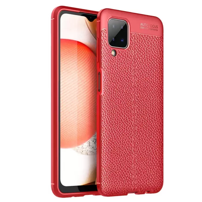 Samsung Galaxy A12 Kılıf Lopard Kamera Korumalı Deri Orjinal Görünümlü Kapak Niss