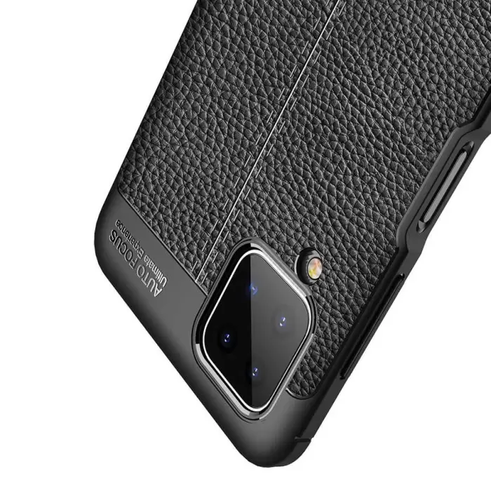 Samsung Galaxy A12 Kılıf Lopard Kamera Korumalı Deri Orjinal Görünümlü Kapak Niss