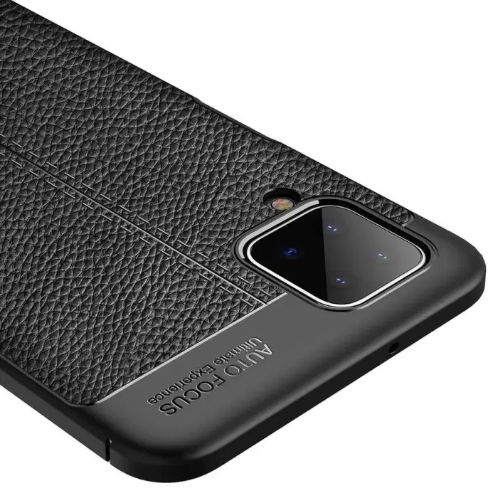 Samsung Galaxy A12 Kılıf Lopard Kamera Korumalı Deri Orjinal Görünümlü Kapak Niss
