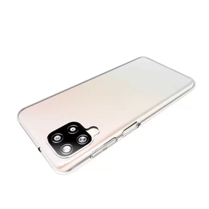 Samsung Galaxy A12 Kılıf Lopard Kamera Korumalı Renksiz Şeffaf Esnek Silikon Kapak Süper