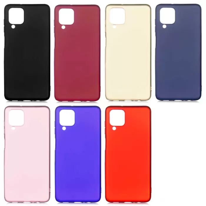 Samsung Galaxy A12 Kılıf Lopard Klasik Mat Renkli Yumuşak Premier Silikon Kılıf