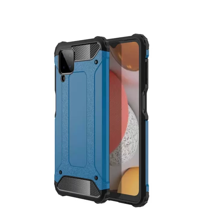 Samsung Galaxy A12 Kılıf Lopard Orijinal Katman Köşe Koruma Crash Silikon Tank Kapak